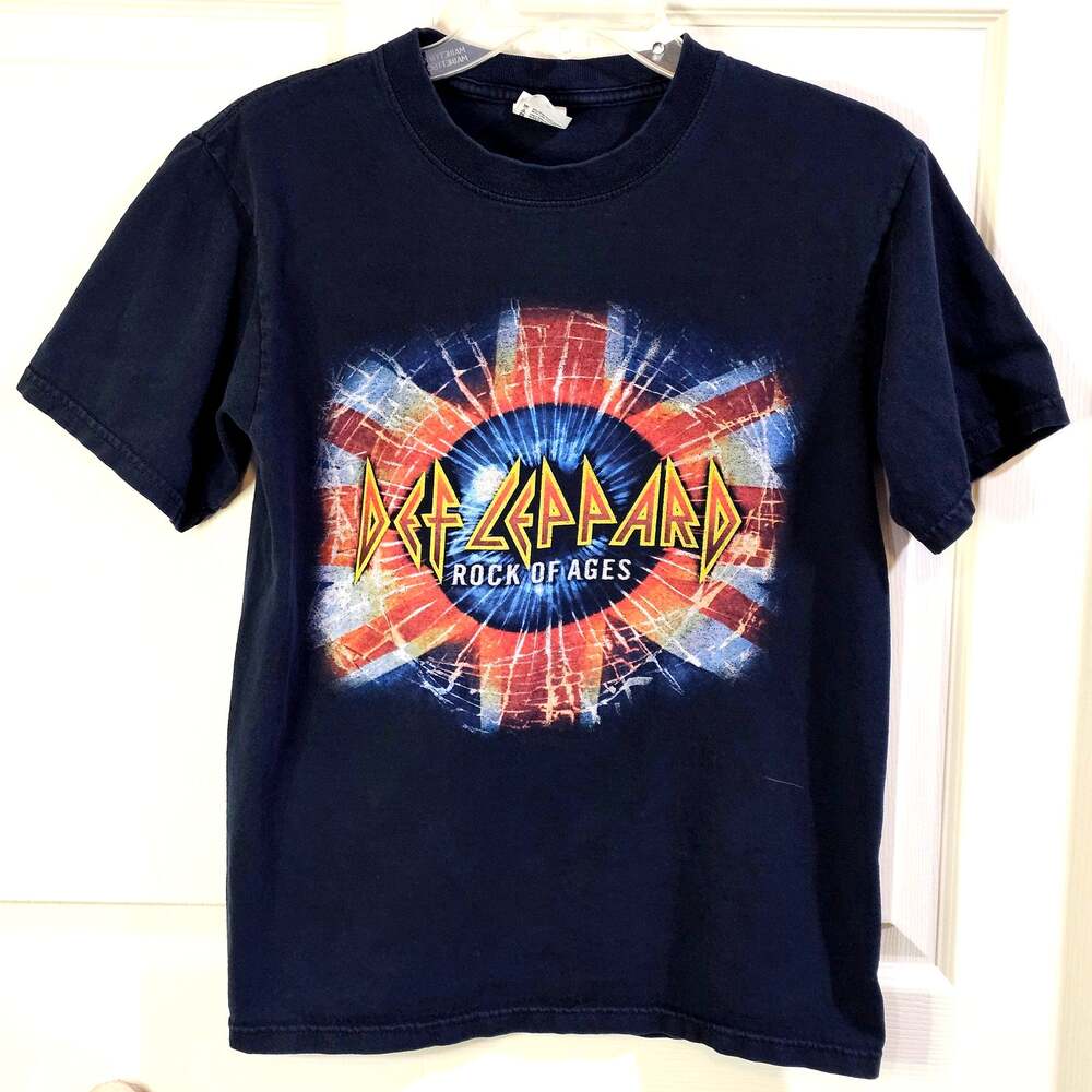 Def Leppard Rock Of Ages Tour 2005 Mens XL Anvil Vintage Retro Band T Shirt